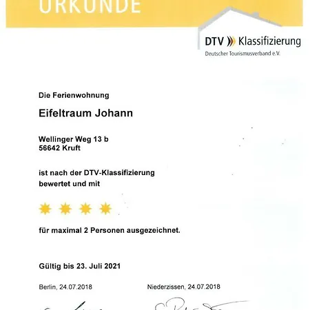 Apartment Wandertraum Johann - Eifel Kruft