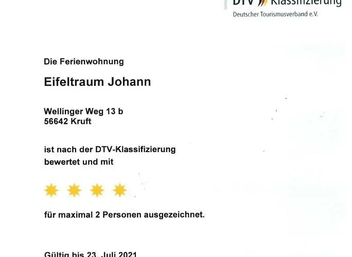 Apartament Wandertraum Johann - Eifel Kruft